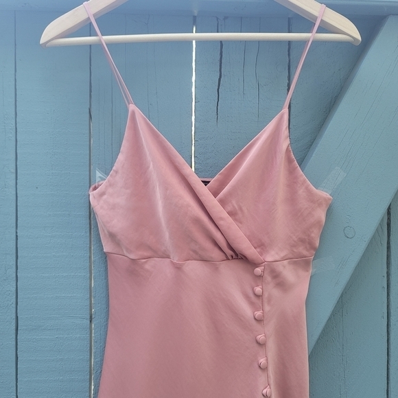Zara Maxi Party Dress Size Medium in Dusty Pink Size  Medium - Picture 4 of 13